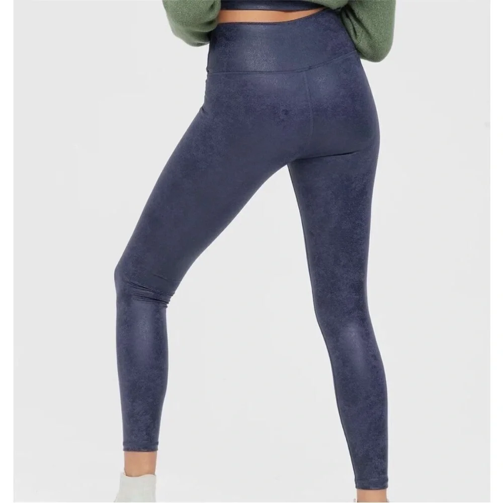 Offline Aerie • Navy Blue Crackle Crossover Leggings
